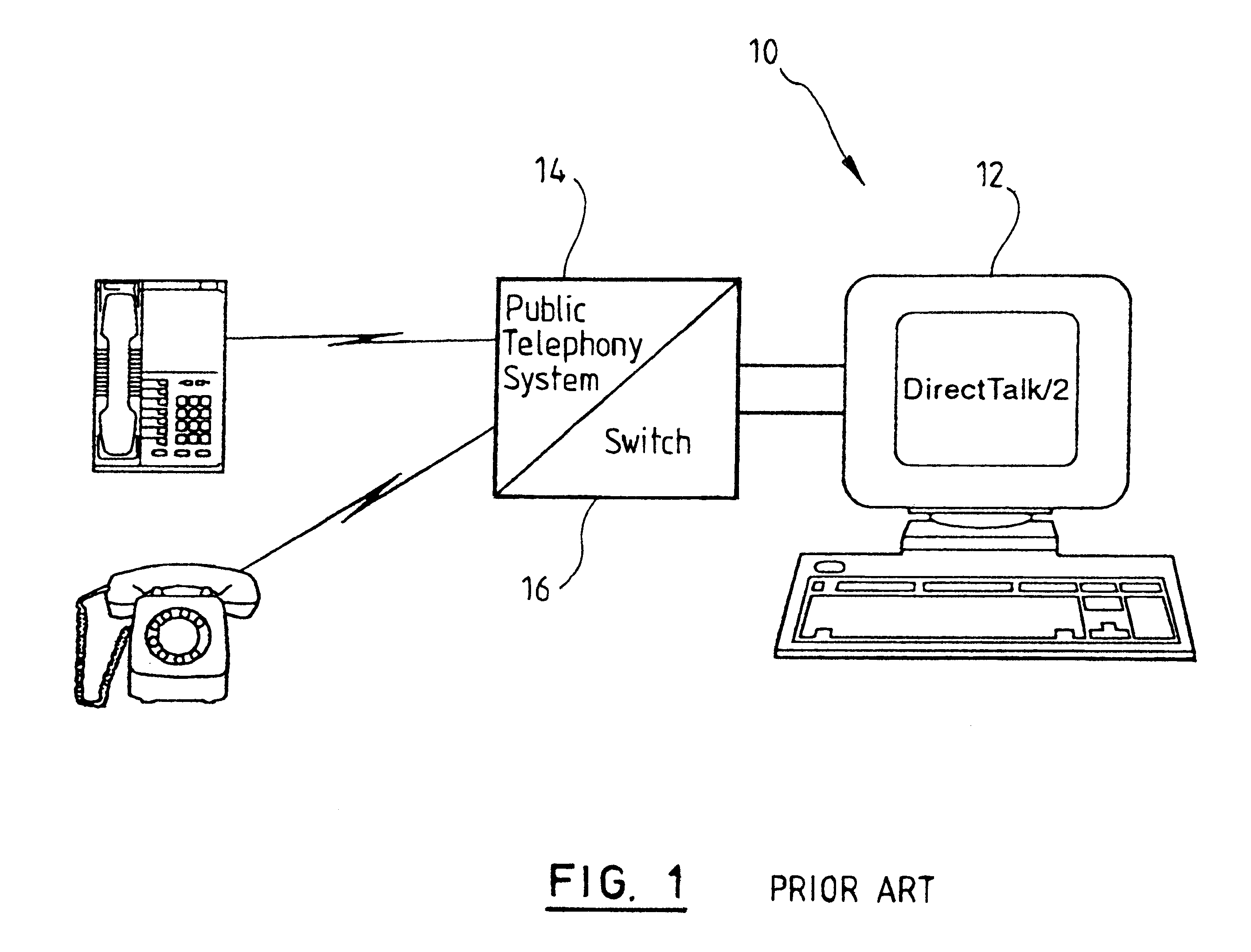 Simulation of telephone handset