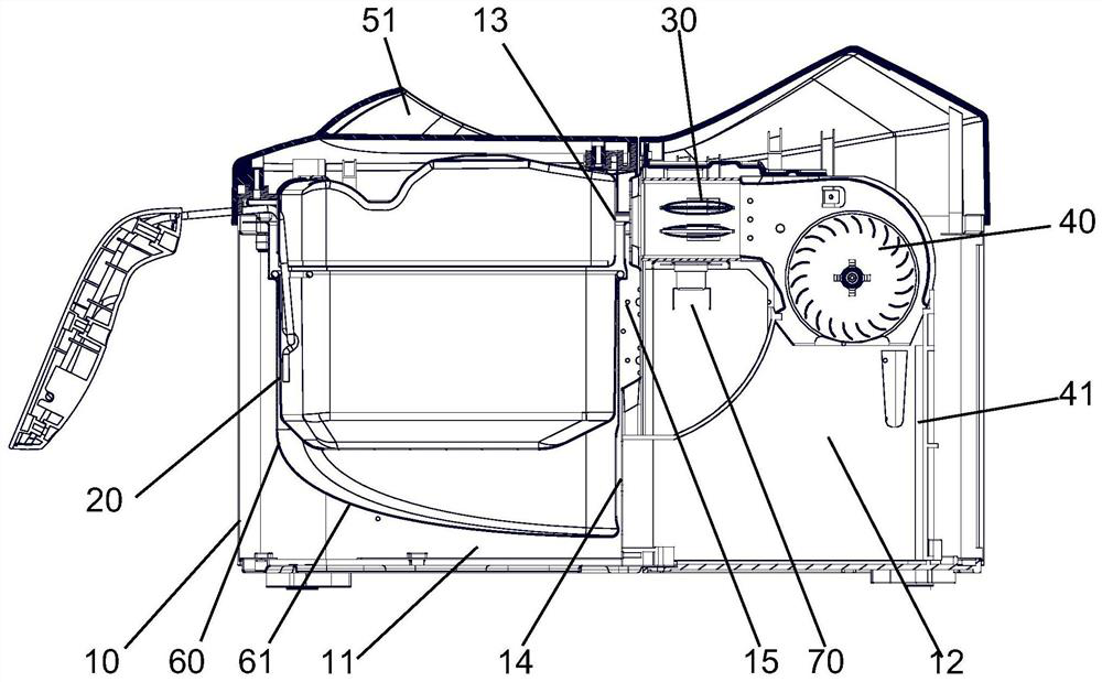 Upper cover assembly and air fryer with same