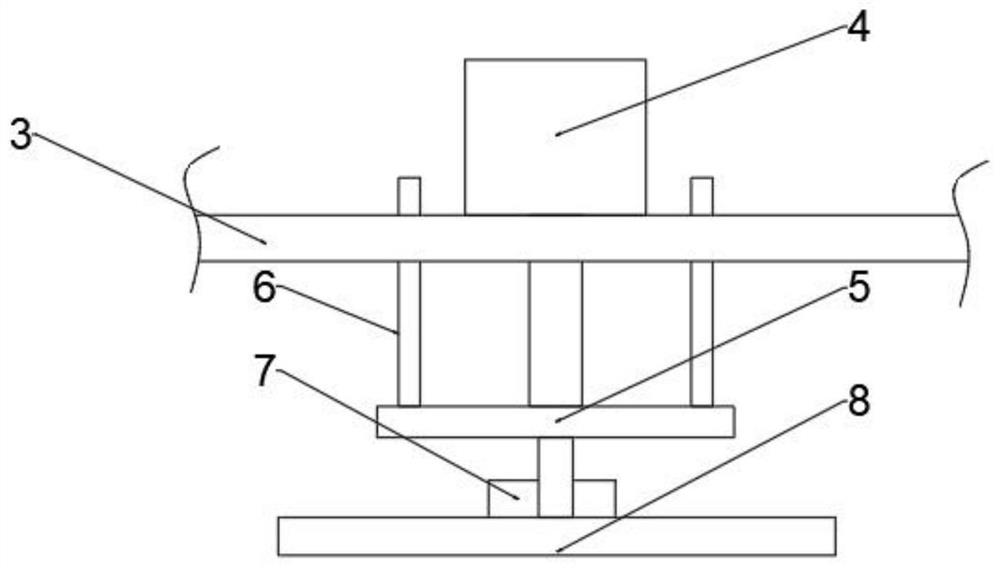 Numerical control machine tool edge folding mechanism for metal plate machining