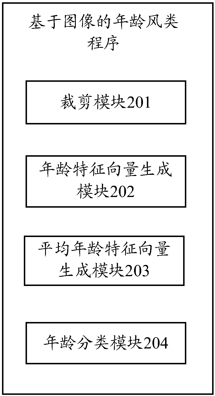 Electronic device, image-based age classification method and storage medium