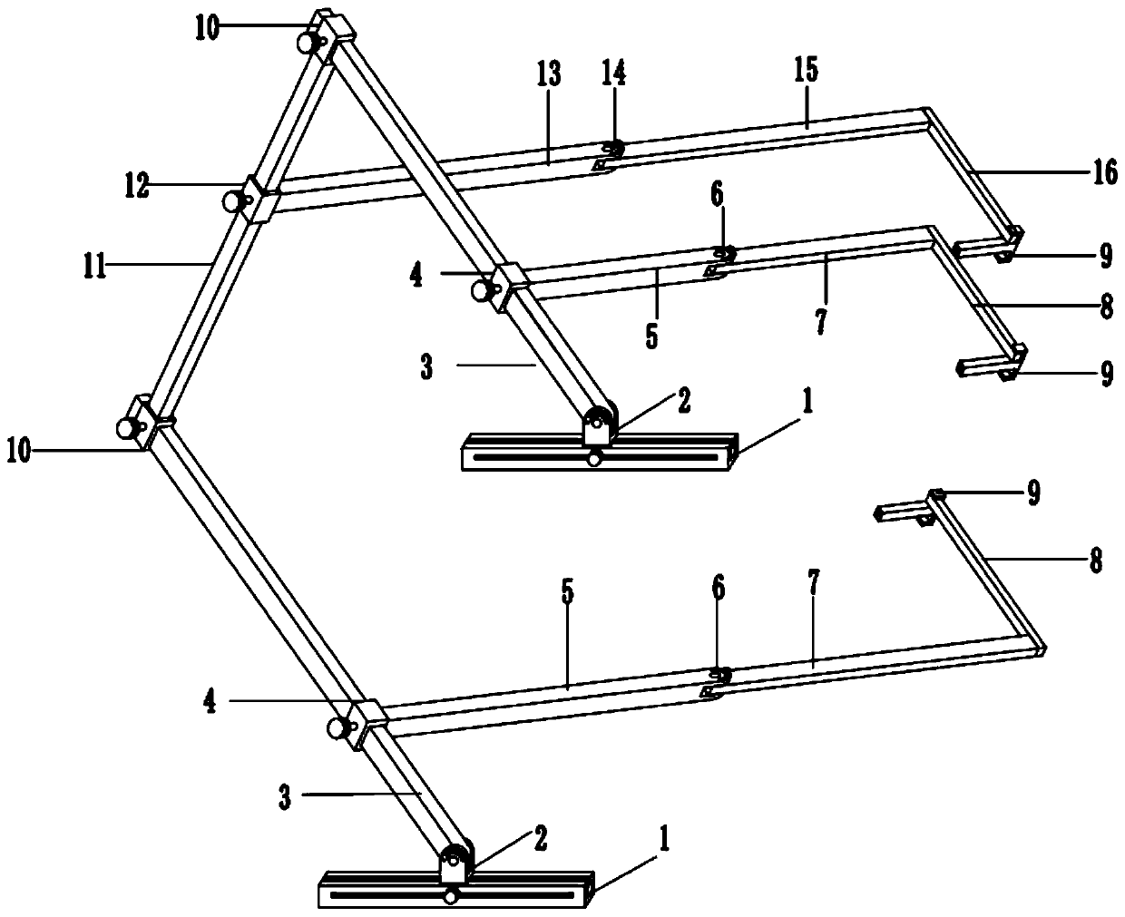 Body surface positioning and puncture guide instrument used in neurosurgery department