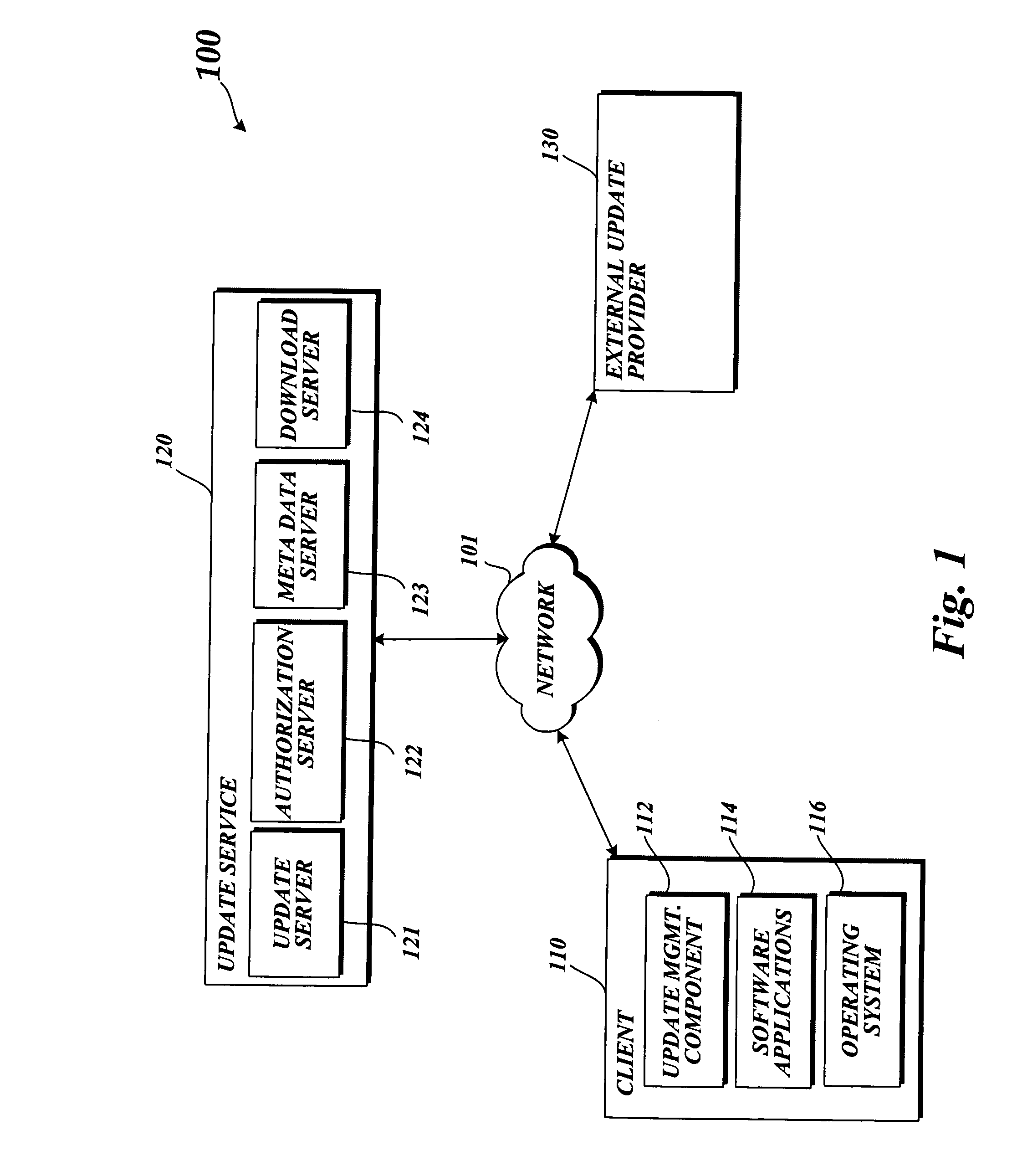 System and method for updating installation components in a networked environment