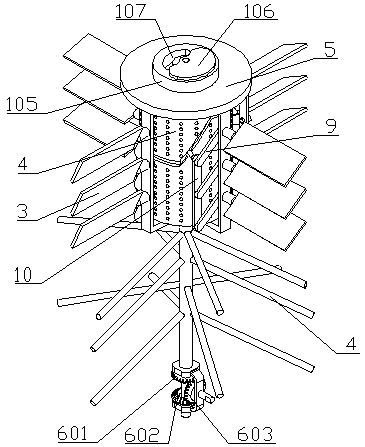 Lime milk stirring device for lime disinfection equipment