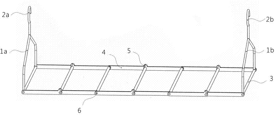 Foldable multifunctional airing frame