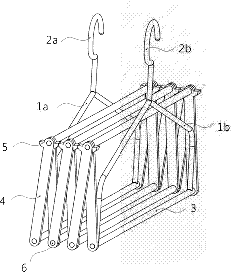 Foldable multifunctional airing frame