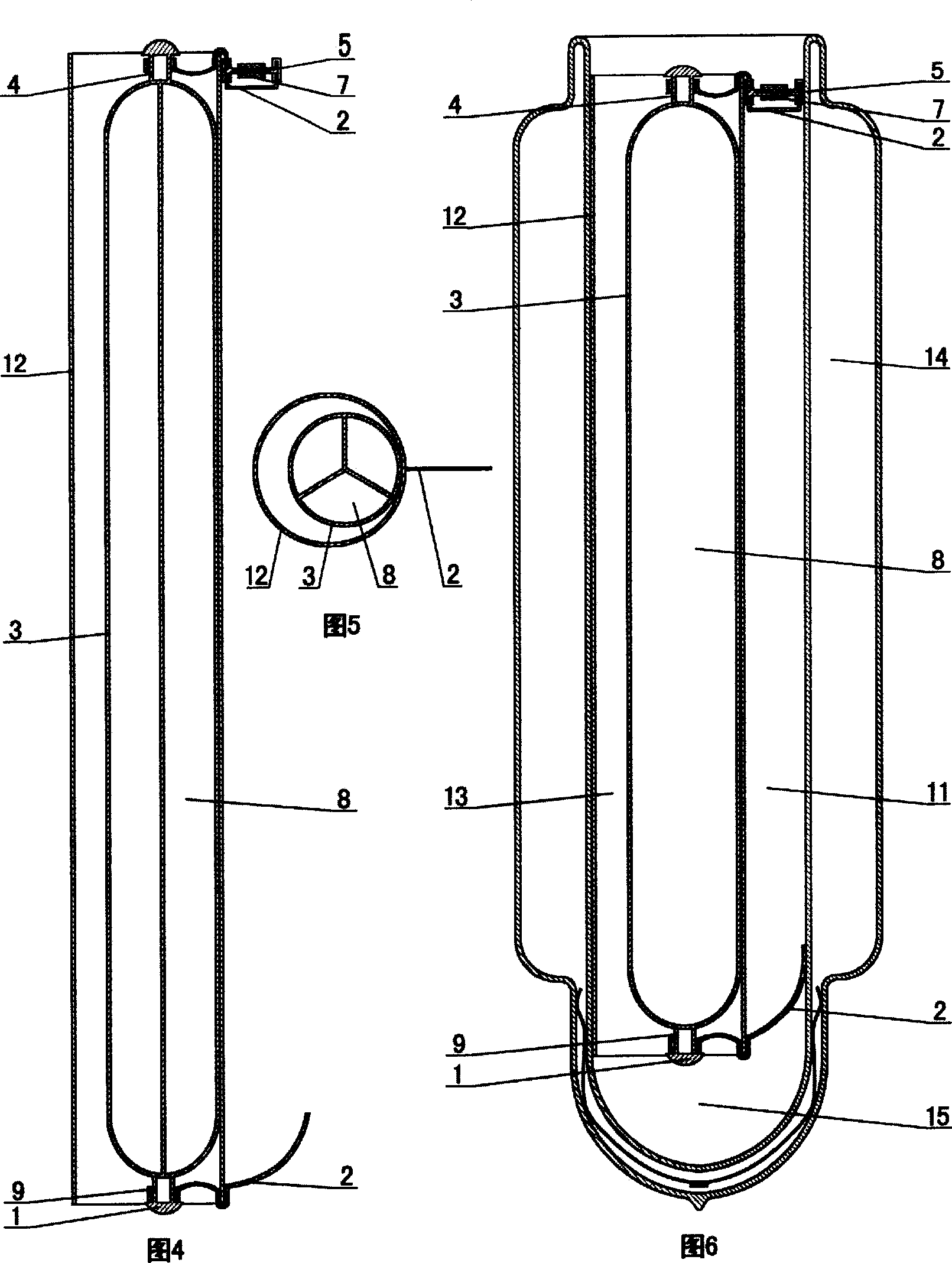 Heat siphon circulation diffuser for solar energy heat-collecting pipe