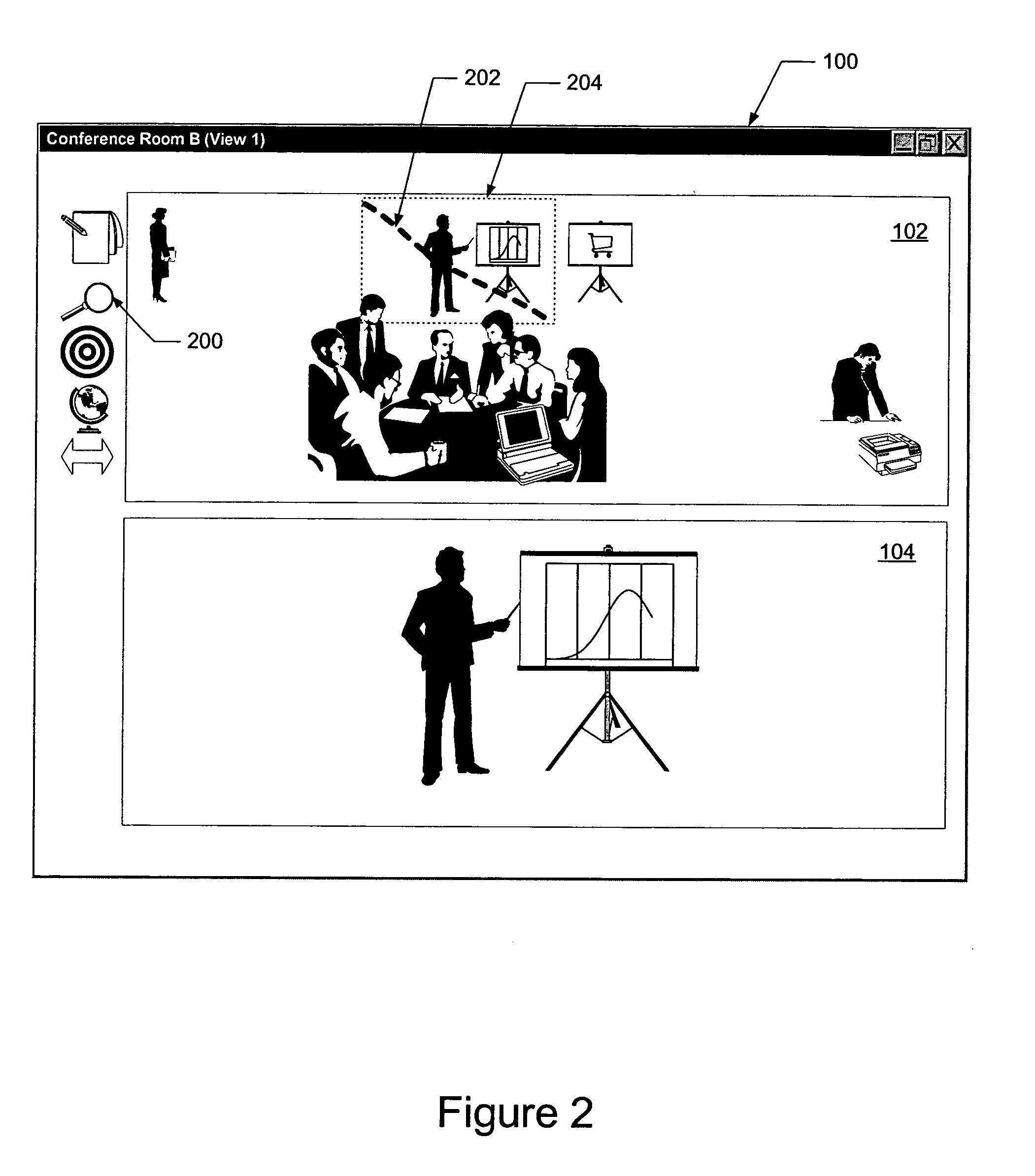 Video enabled tele-presence control host