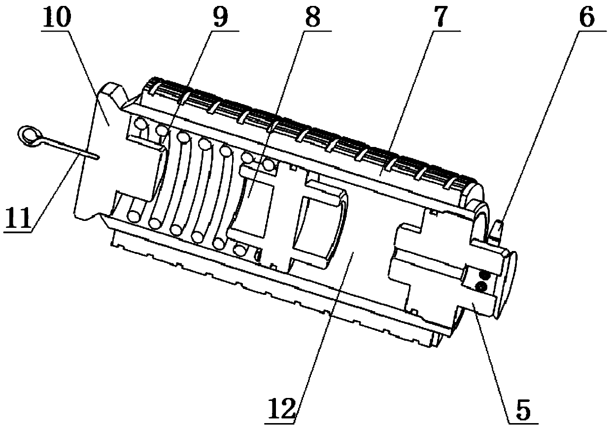 Automatic dust-removal paint spraying device for inner wall of pipeline