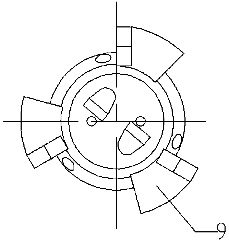 Mining drilling and cutting integrated drill bit