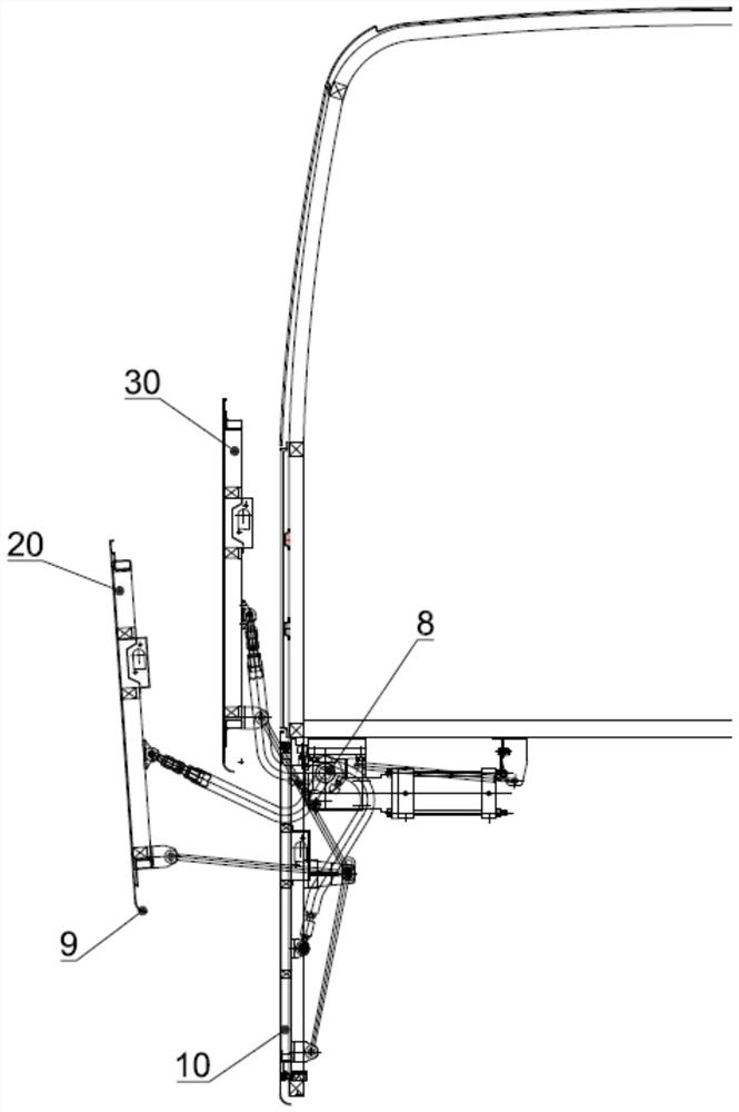 Luggage compartment door control system and control method thereof