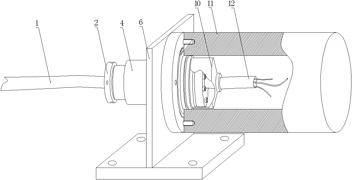 Locking and sealing device for undersea armored cable