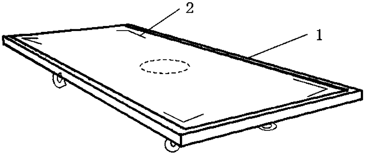 A horizontal circulation parking lot