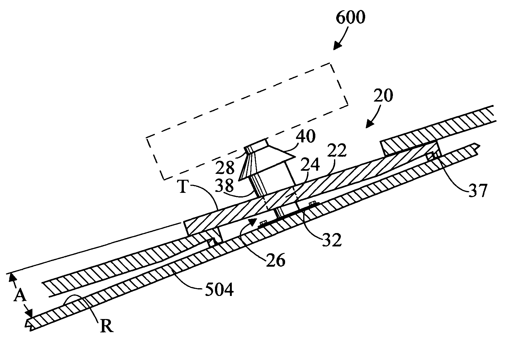 Method for installing a stanchion on a tile roof and system therefor