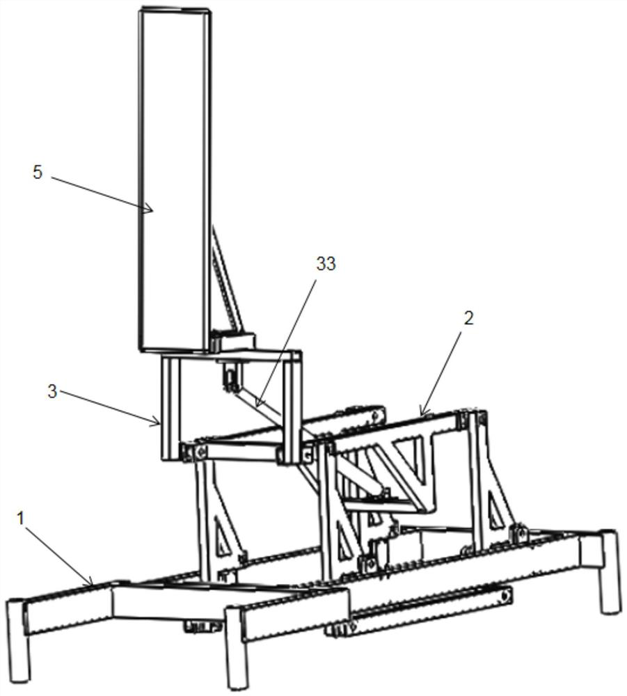 A rehabilitation bed position and posture conversion device and a bed suitable for rehabilitation of upper and lower limbs