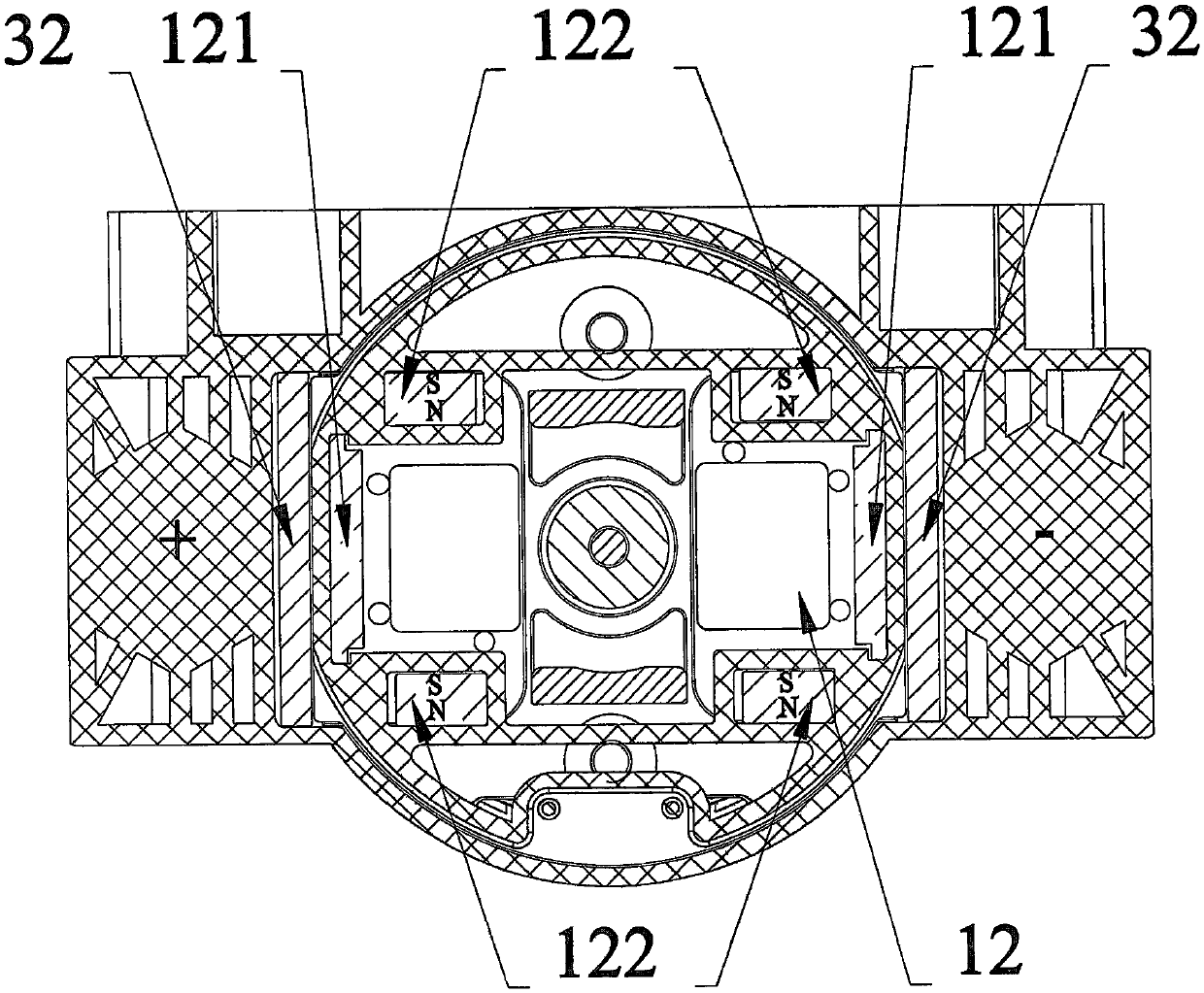 Sealed type direct current contactor with high breaking capacity