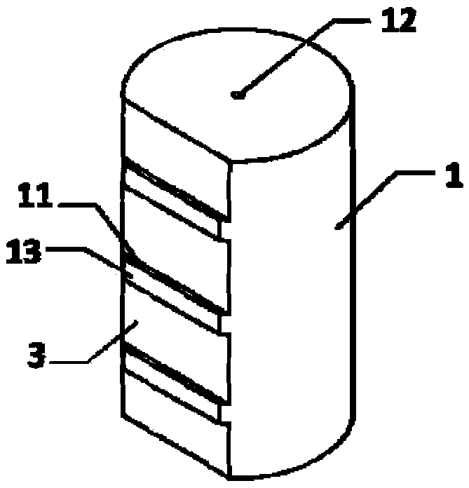 High-efficiency beam combination laser fiber and drawing method thereof