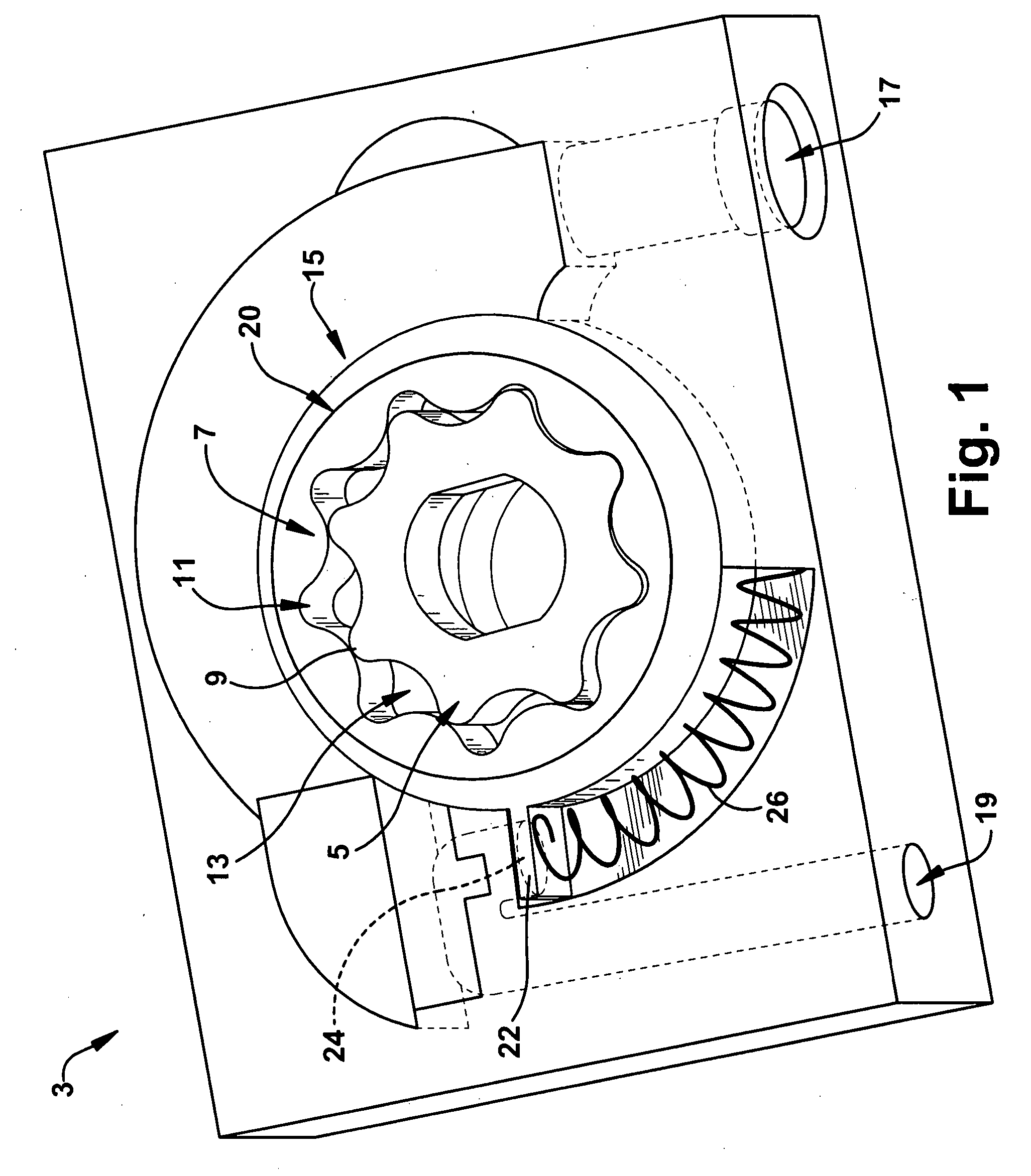 Variable displacement gerotor pump