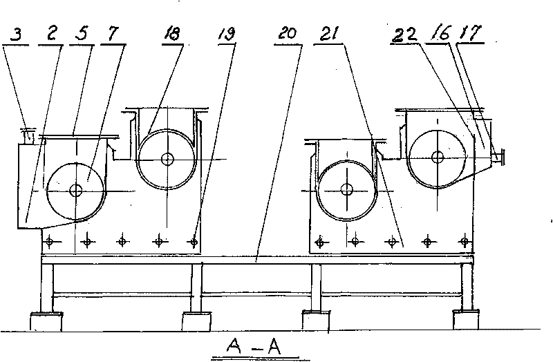 Baffling pipe type continuous back flow extracting machine