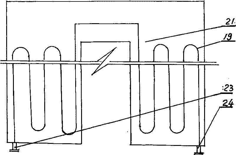 Baffling pipe type continuous back flow extracting machine