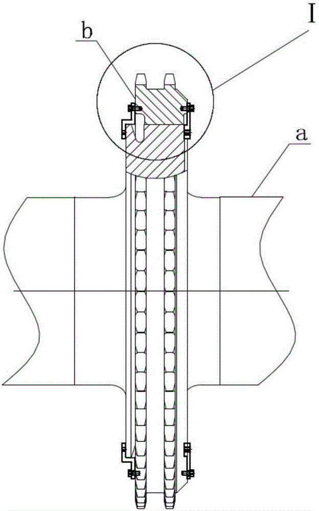 Positioning tool and method for assembling of crankshaft and chain wheel of marine low-speed diesel engine