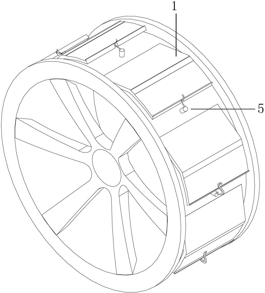 Automobile tyre explosion-proof support device