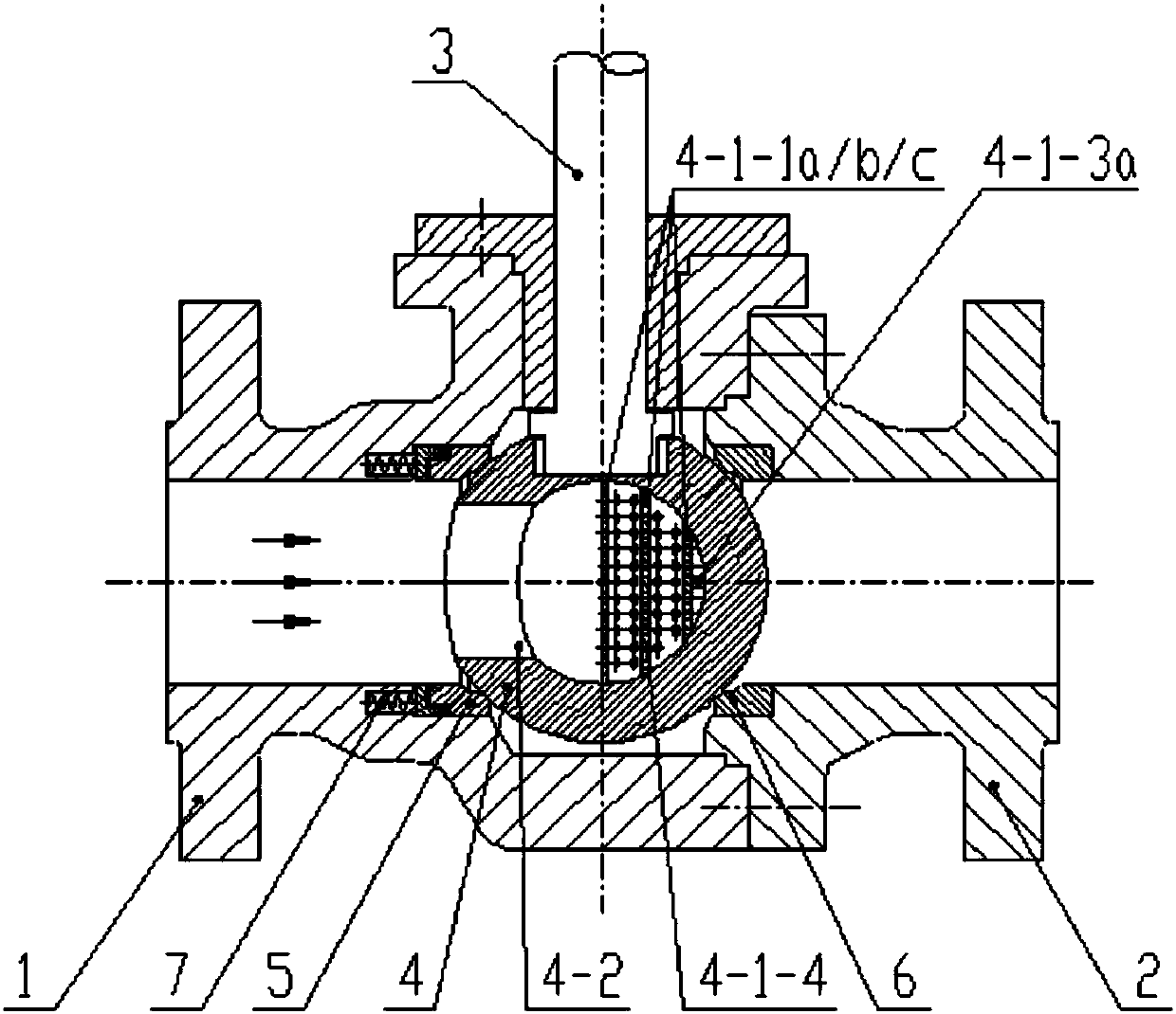 Noise-reduction ball valve