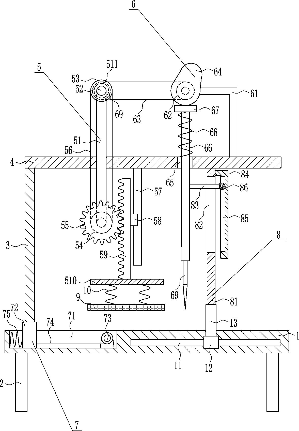 Leather hose cutting machine for fire-fighting equipment production