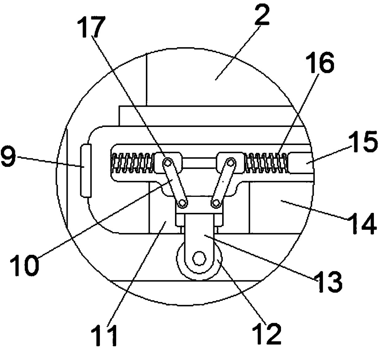 Anti-knock noise reduction device of air conditioner compressor