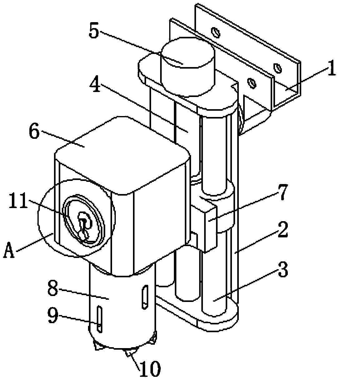 Building concrete performance detection sampling device