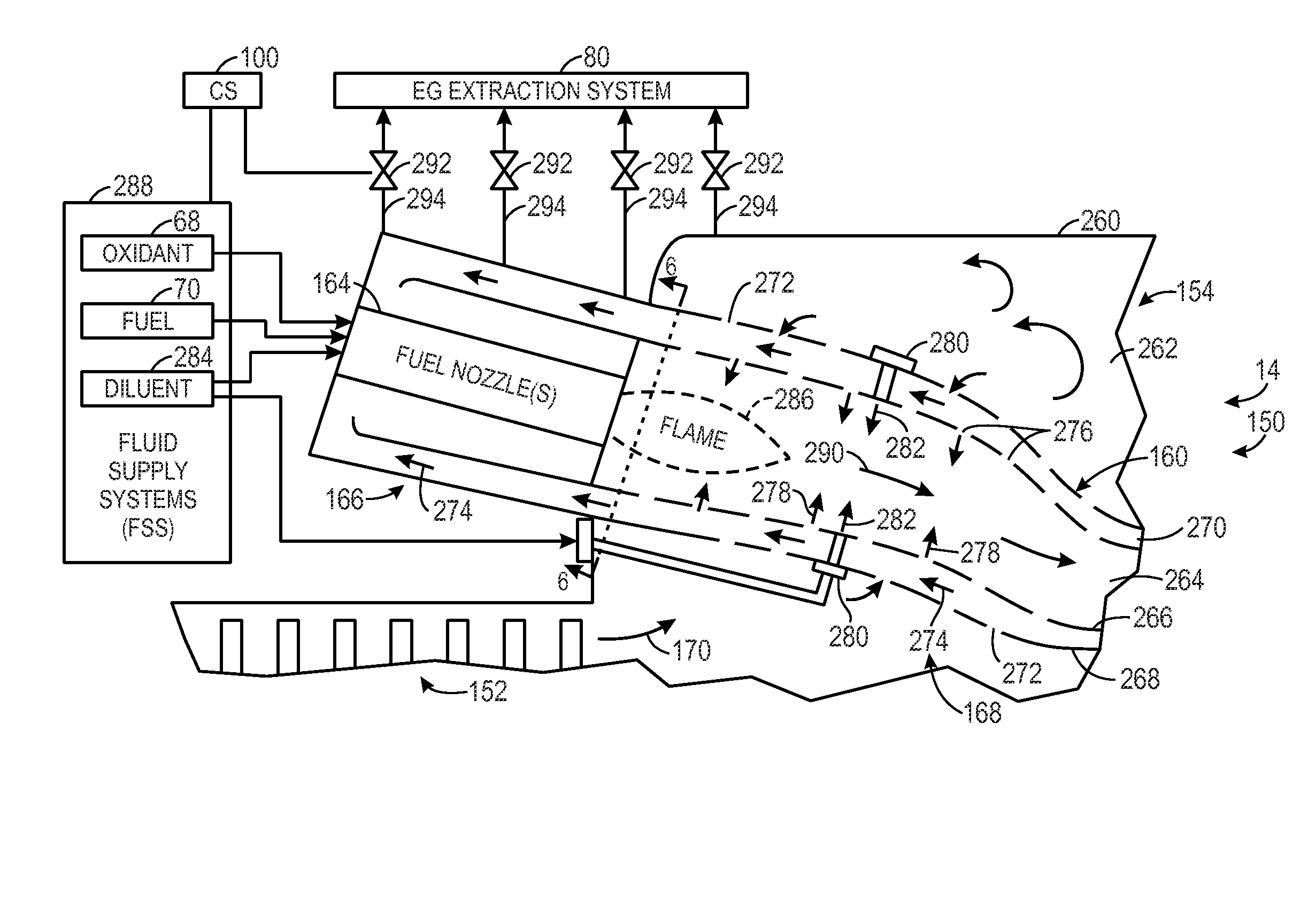 System and method for a fuel nozzle