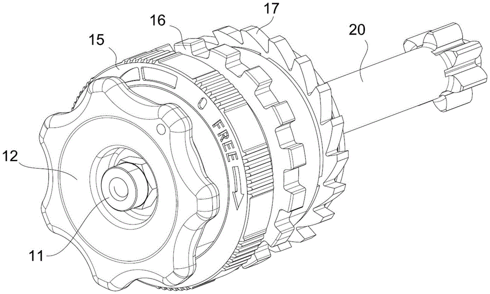 Braking and clutching device of a lever hoist