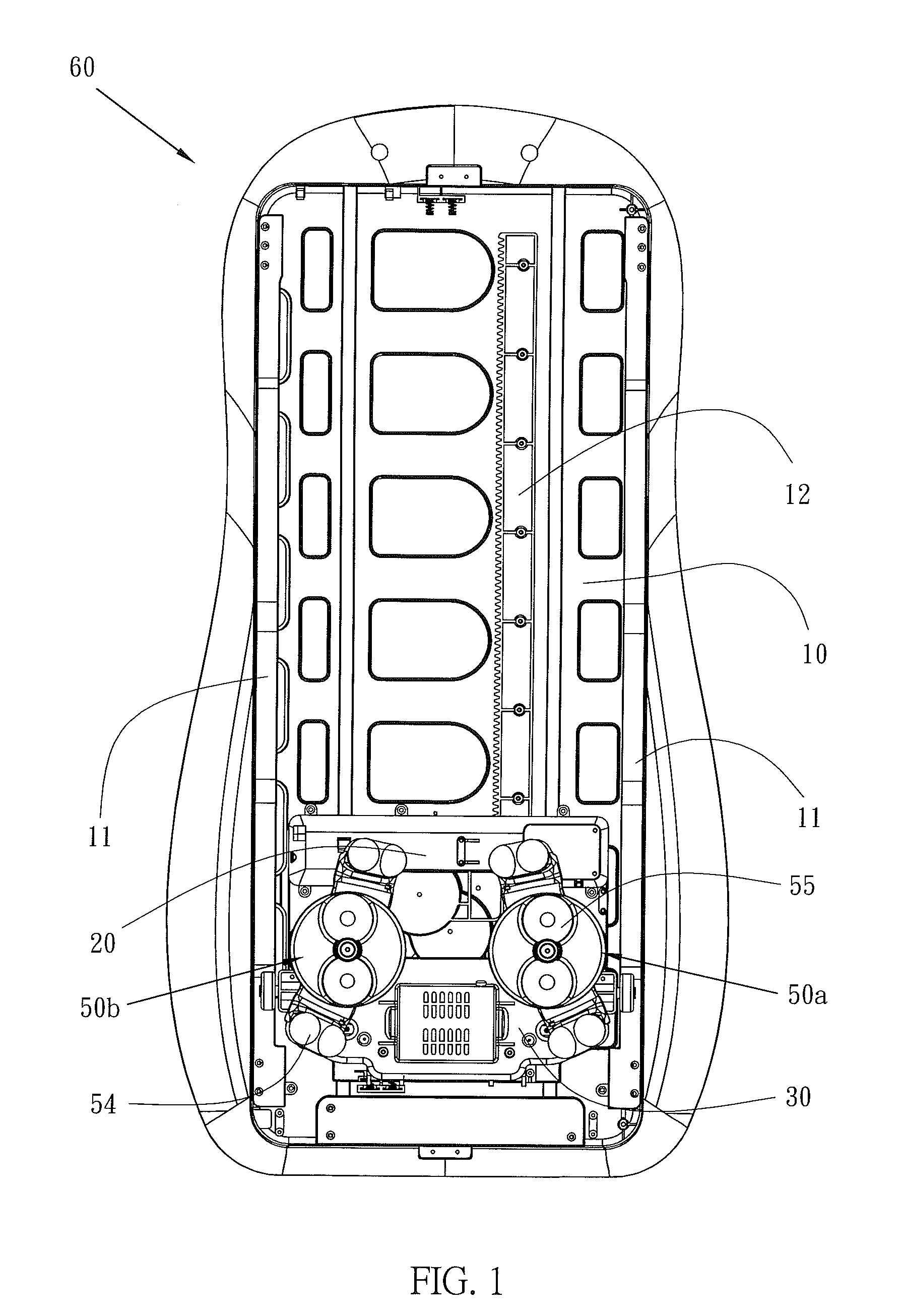 Massage Device for Massage Chair or Massage Back Cushion