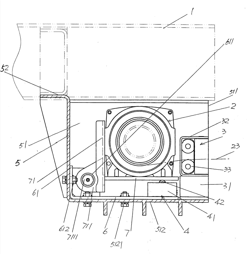 Electric winch device of fire fighting vehicle