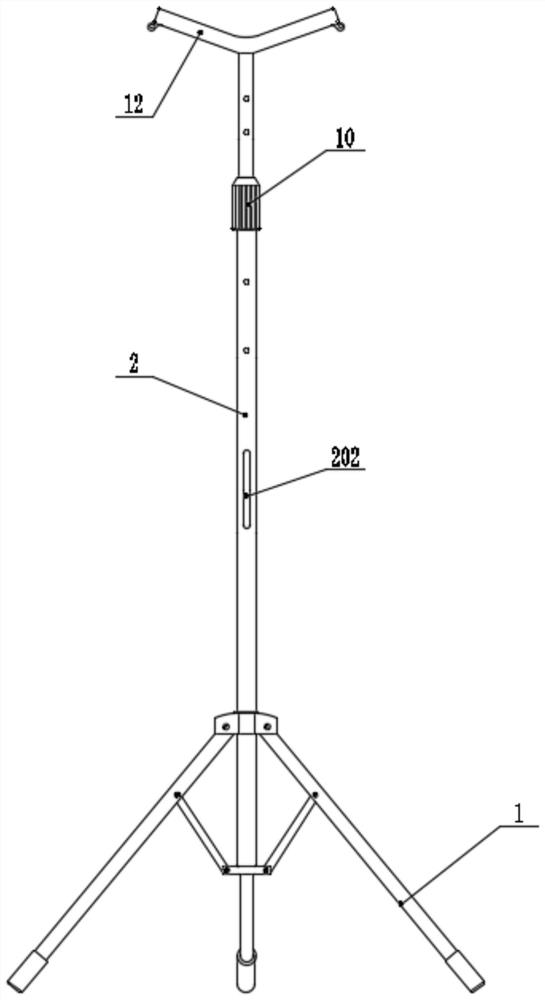 An anti-alteration support mechanism for projection equipment screen