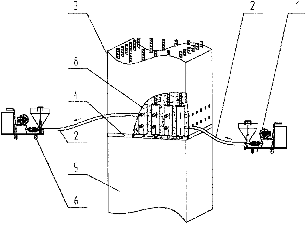 Vacuum negative-pressure grouting method and system