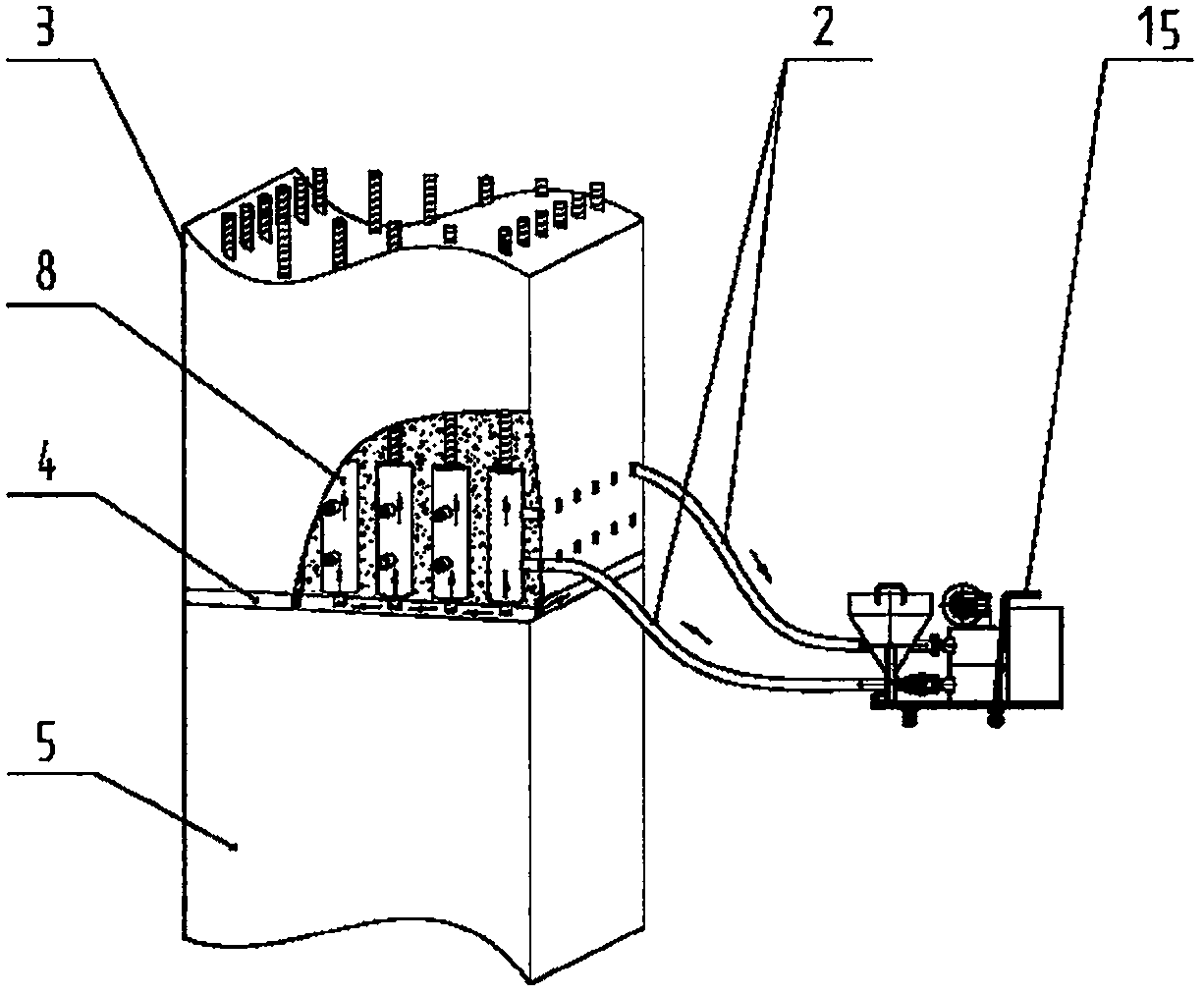 Vacuum negative-pressure grouting method and system