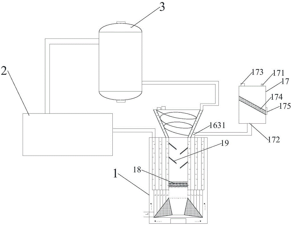 Heating system using biomass combustion