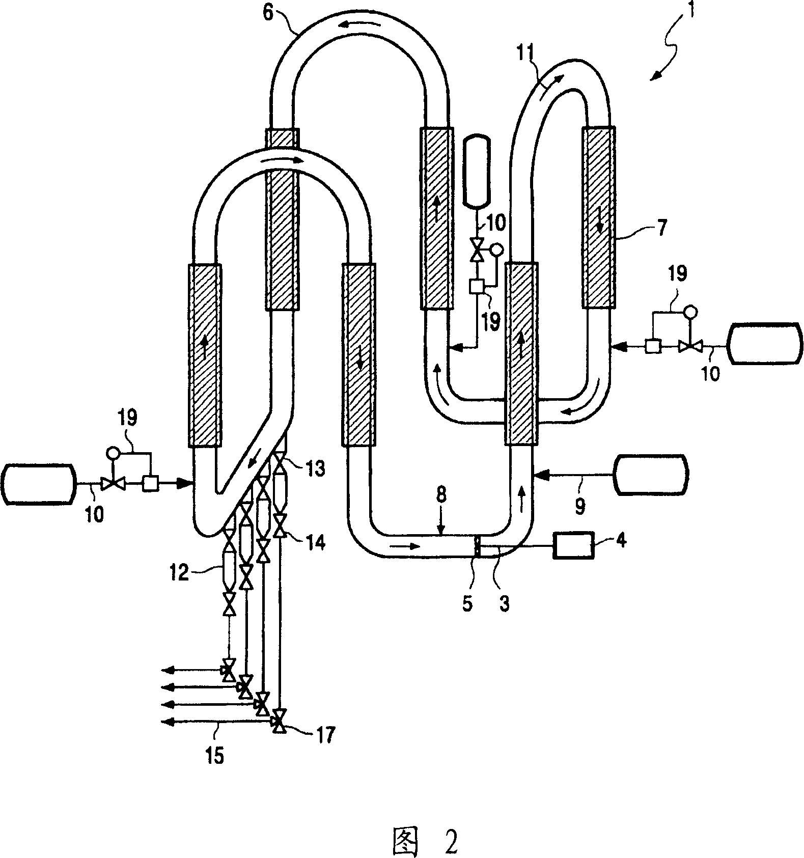 Process for improving the co-polymerization of ethylene and an olefin co-monomer in a polymerization loop reactor.