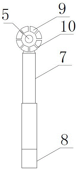 Supporting tool for ultrahigh-frequency sensor and ultrasonic sensor used for discharging electrified detection of gas insulated switchgear (GIS)