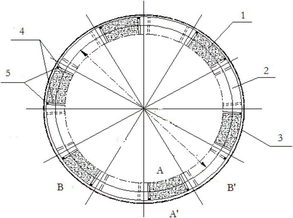 Steel storage tank precast concrete conical sectional type ring wall foundation