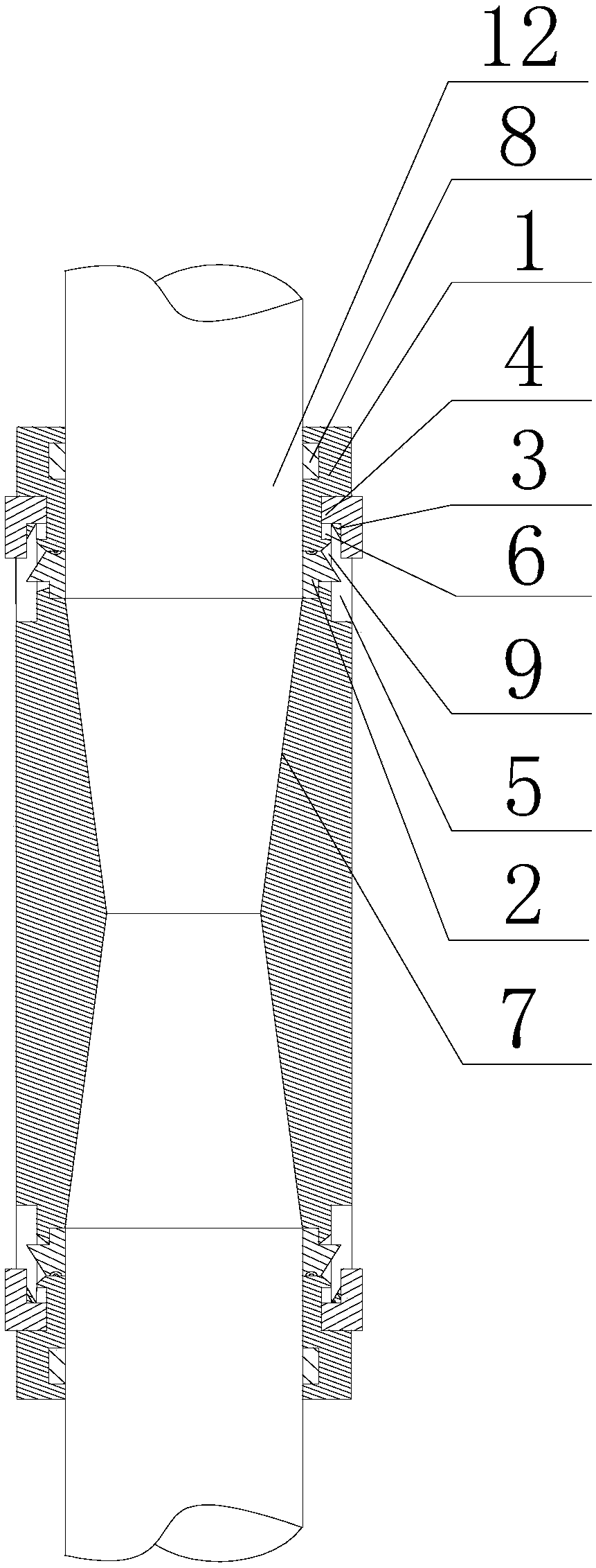 Steel bar connection component for construction of high-rise building bearing piles