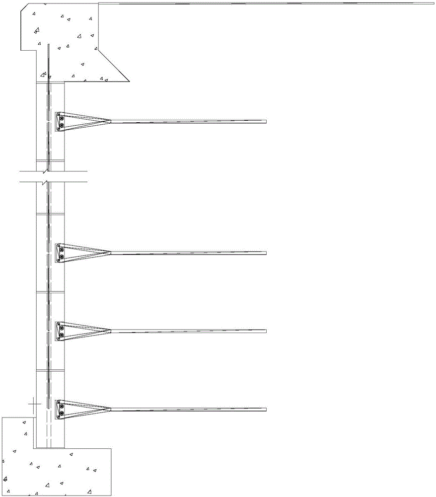 Multistep high-slope and wide-platform type bamboo reinforcement reinforced earth structure and design and calculation method thereof