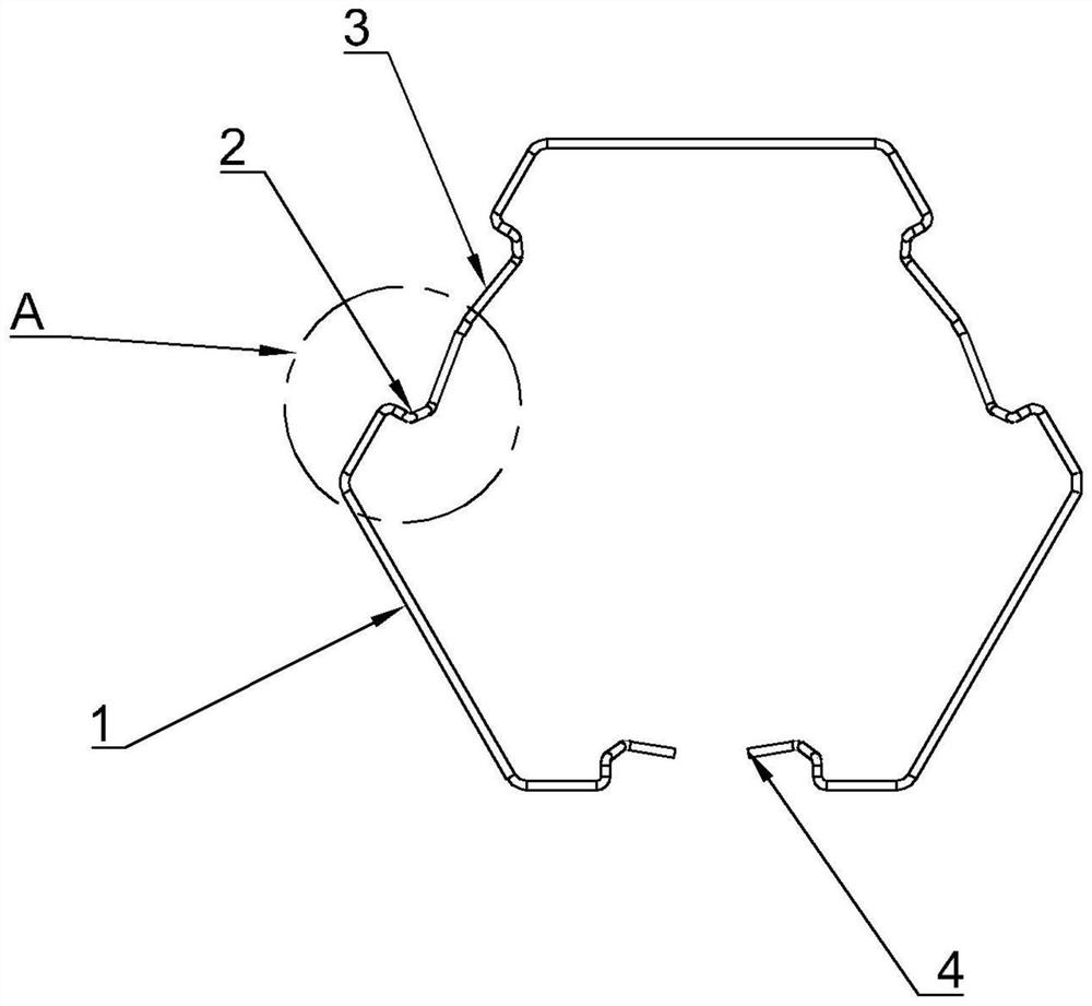 Wire retaining ring at the mouth of the sliding universal joint