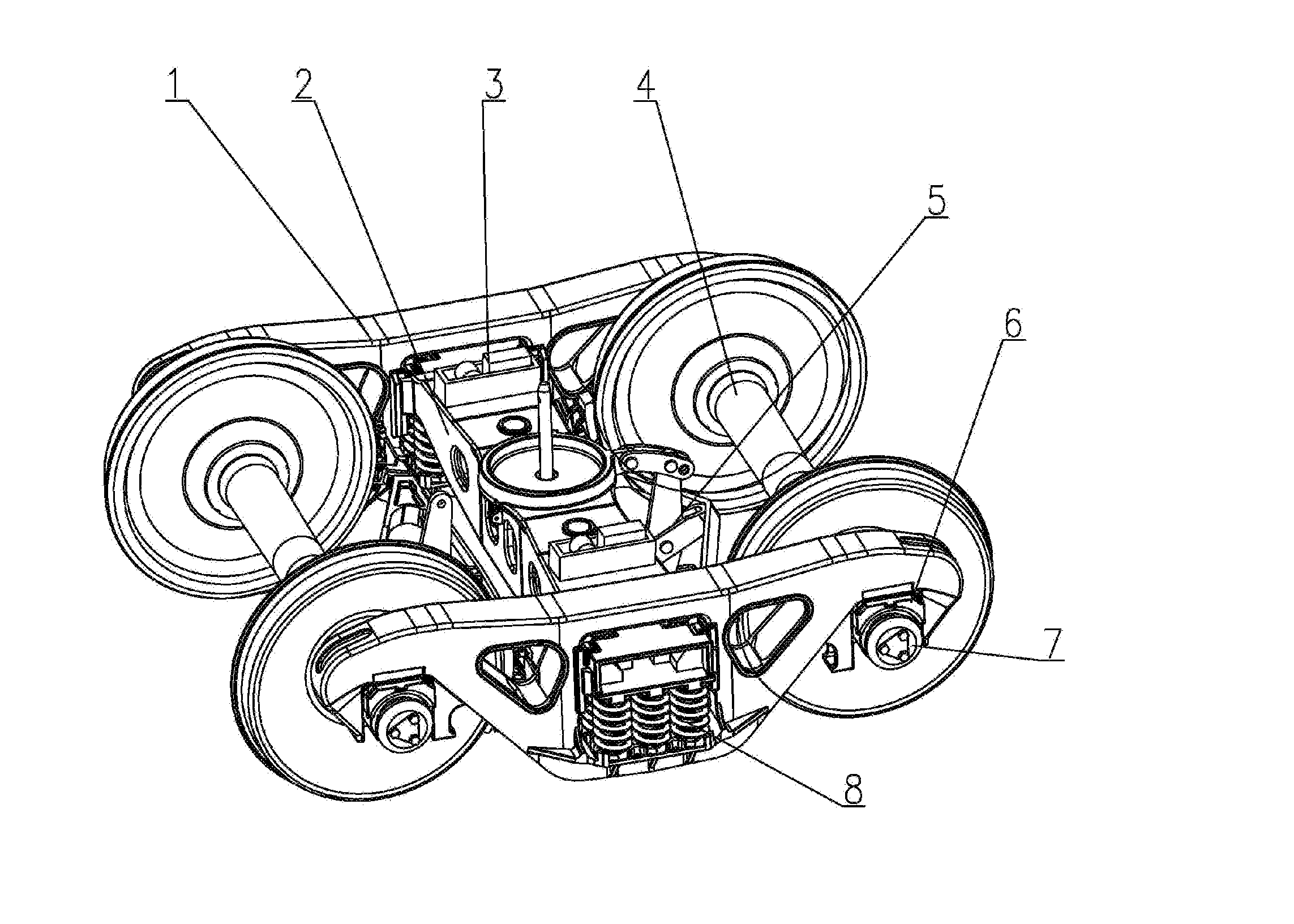 Railroad car wheel truck