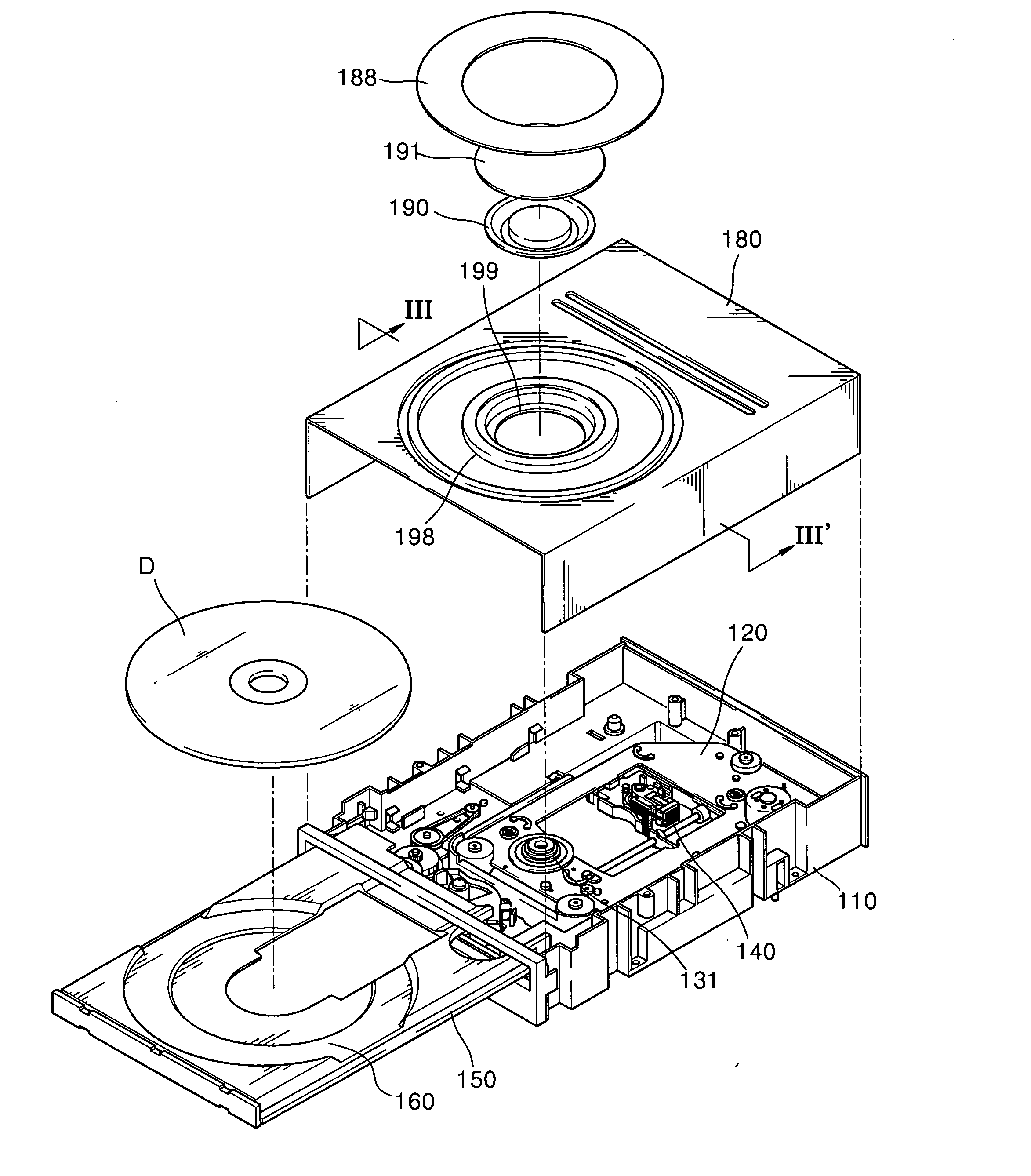 Optical disc drive using noise reducing unit