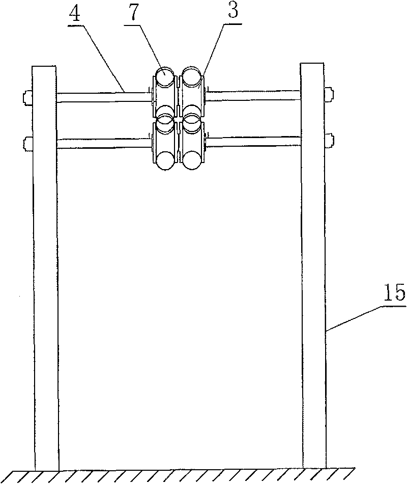 Embedding device for underground heat exchanger of earth source heat pump