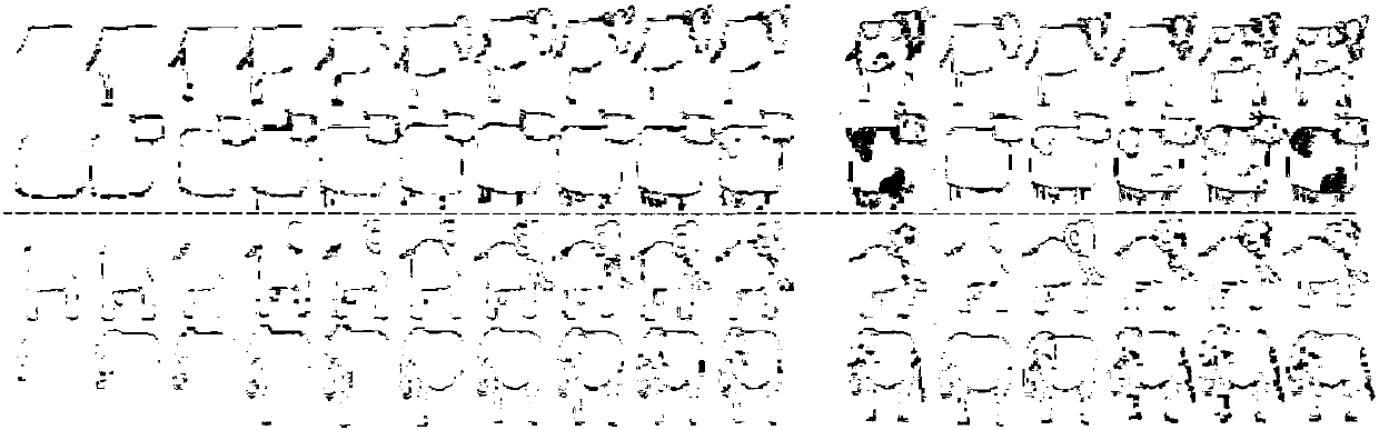 Sequential sketch identification method fusing texture features and shape features