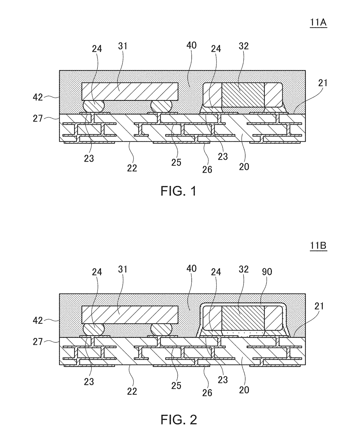 Electronic circuit package using composite magnetic sealing material