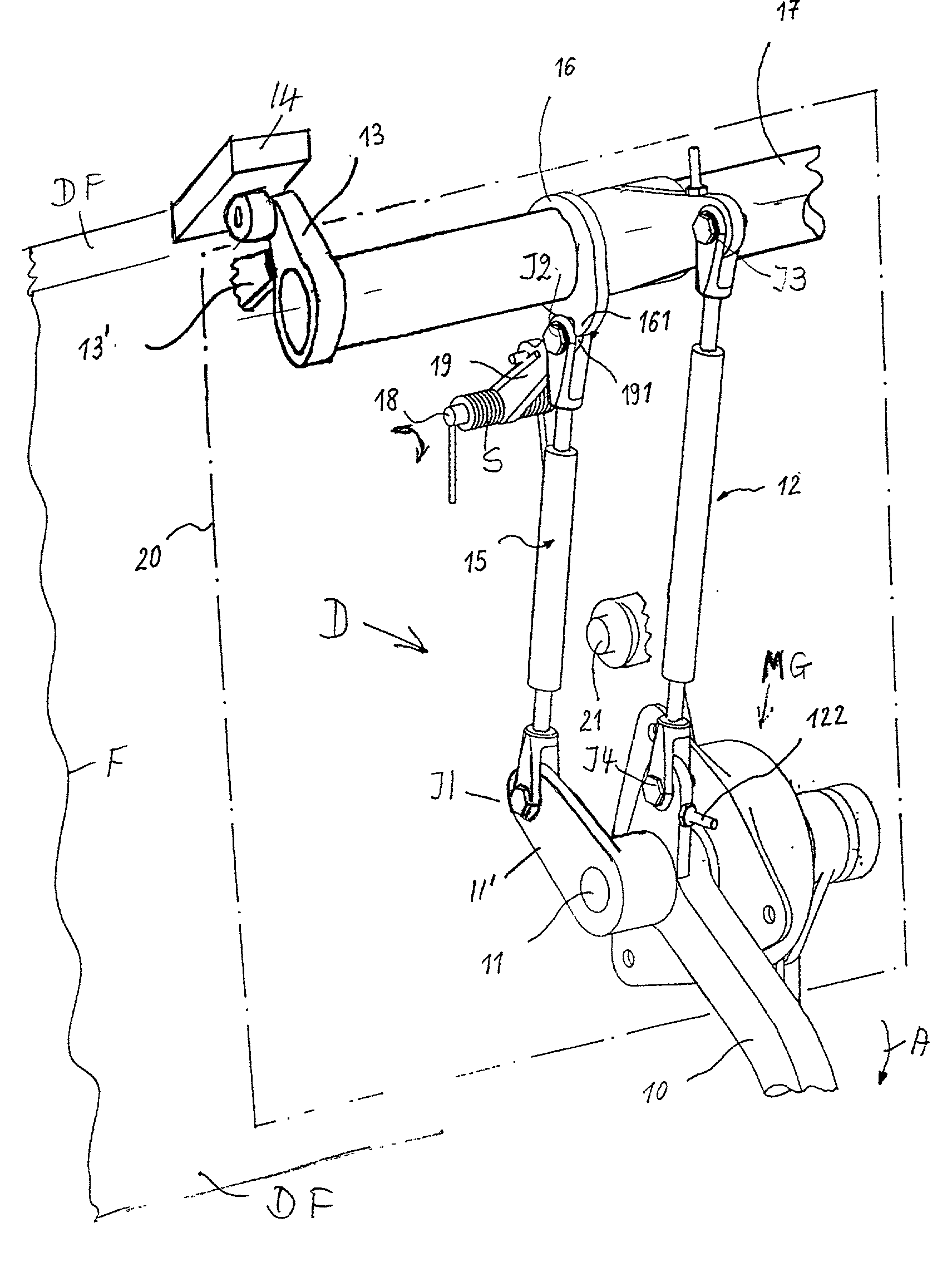 Method and device for closing a door of an aircraft