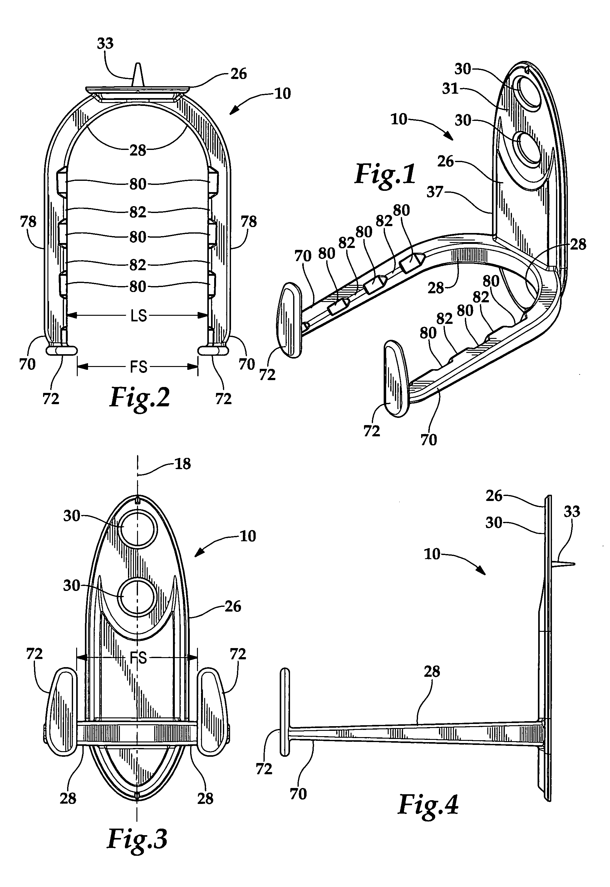 Three piece garage hook